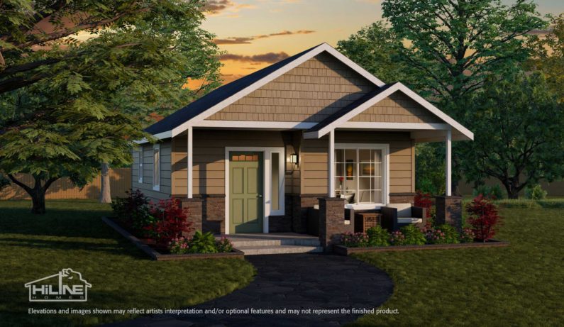 Plan 500A | Detached ADU | 500 Sq. Ft. | HiLine Homes