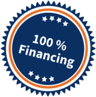 up to 100% Financing Badge.