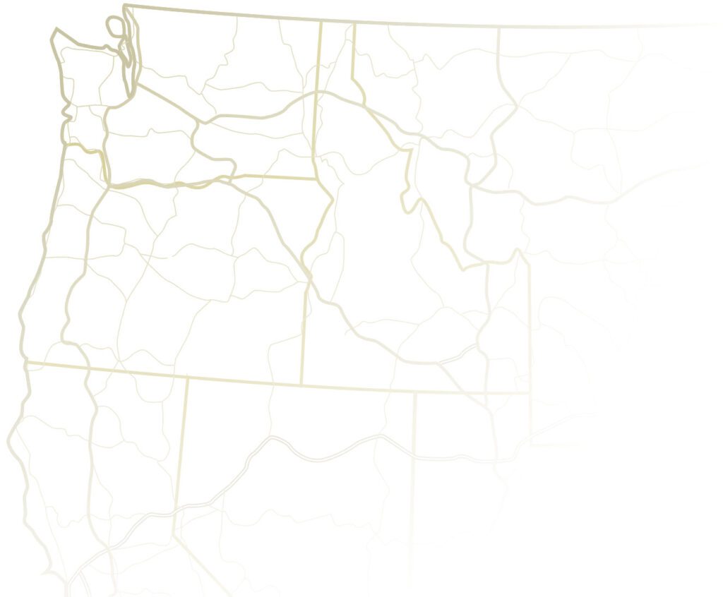 Map of the Pacific Northwest.