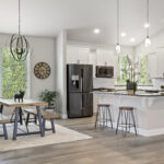 Home Plan 2248 kitchen and dining room.