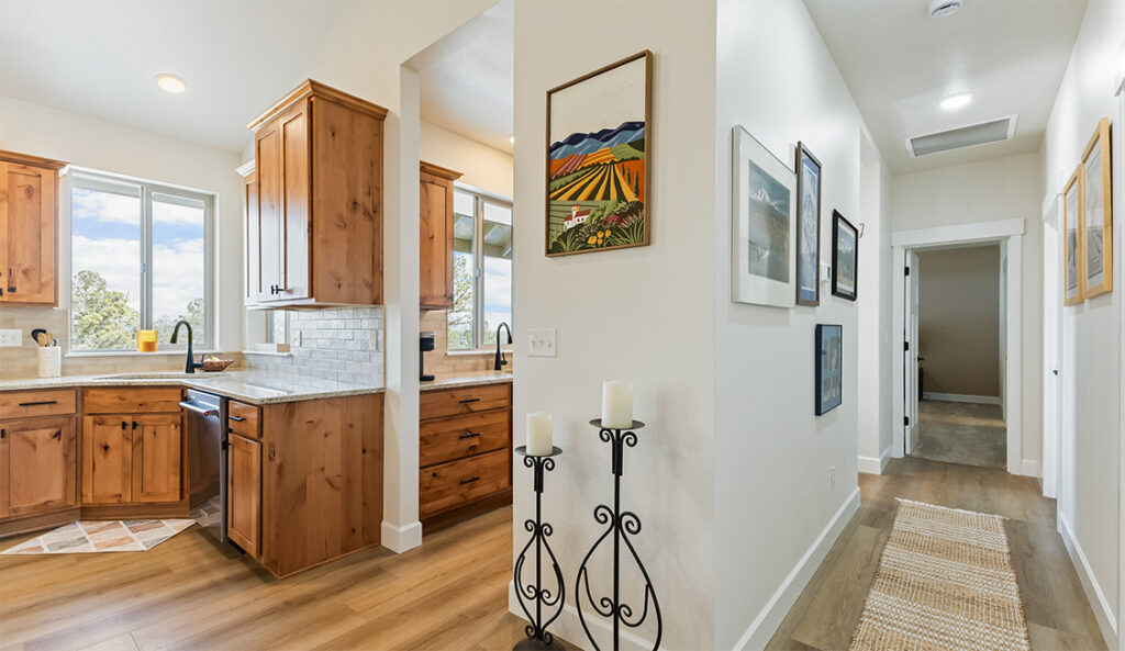 Home Plan 2248 kitchen to butlers pantry, and hallway to primary.