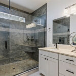 Home Plan 2248 Customized Shower in Primary Suite Bathroom.