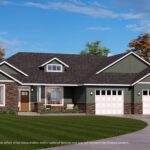 Home Plan 2248 enhanced elevation.