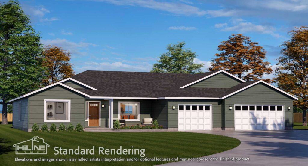 Home plan 2248 standard elevation.