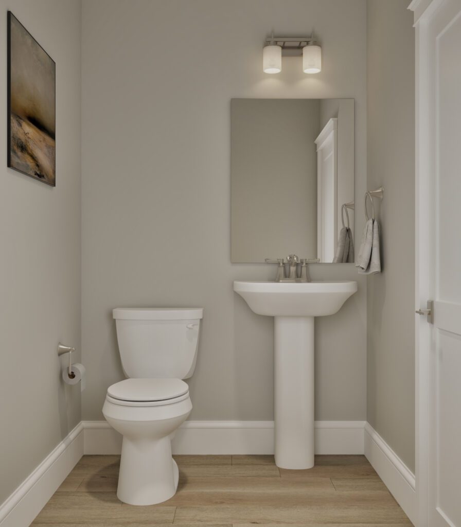 Home Plan 2248 powder bath.