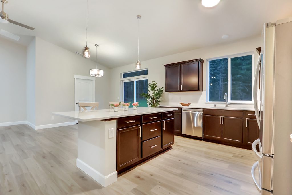 Home Plan 2112 kitchen and dining room.