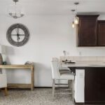 Home Plan 843 kitchen and dining.