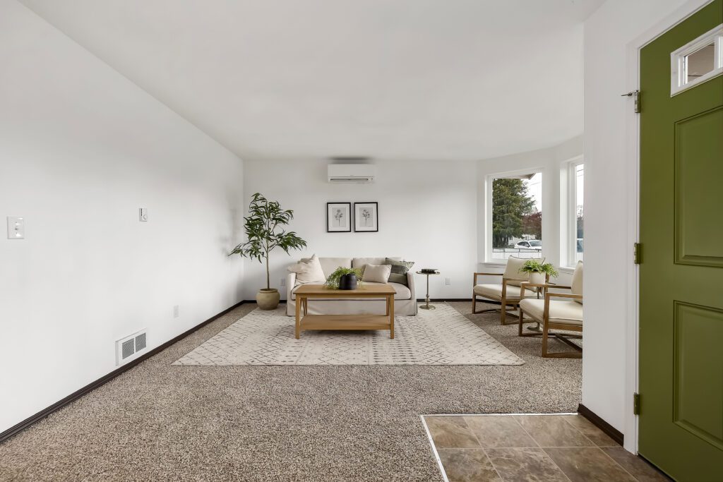 Home Plan 843 living room.