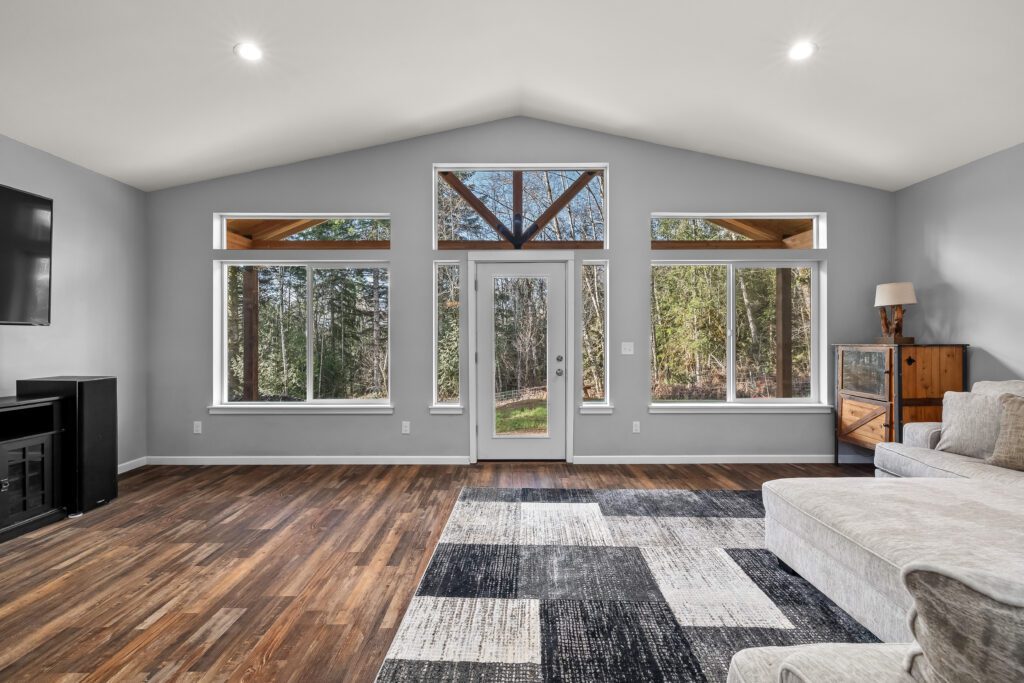 Home Plan 1780 living room looking outside.