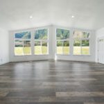 Large windows at the front of Home Plan 2041.