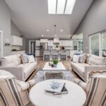 Home Plan 2443 living room and kitchen.