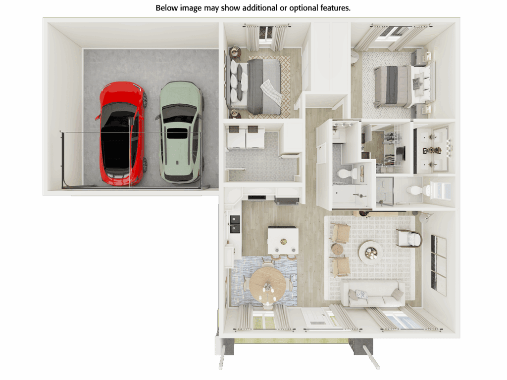 Home Plan 1200 floor layout.