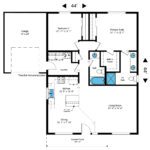 Home Plan 1200L floor plan.