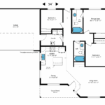 Home Plan 1248L floor plan layout.