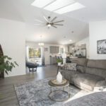 Home Plan 1716 living room.