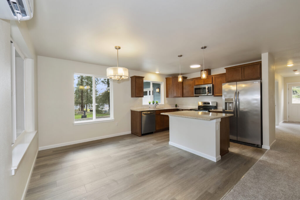 Home Plan 1248 kitchen and dining room.