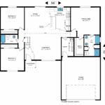 Home Plan 1721R floor plan layout.