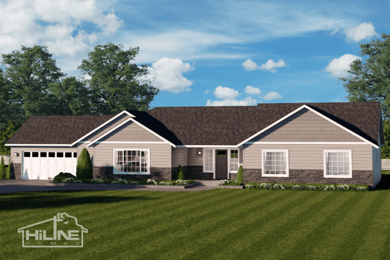 Home Plan 1772 optional elevation.