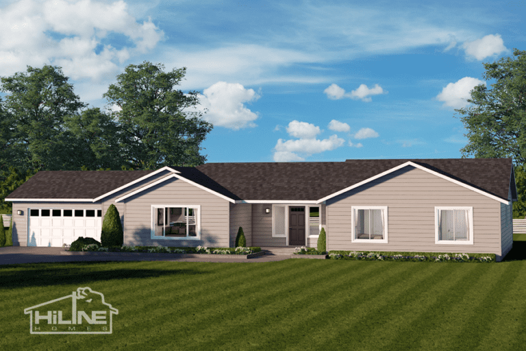 Home Plan 1772 standard elevation.