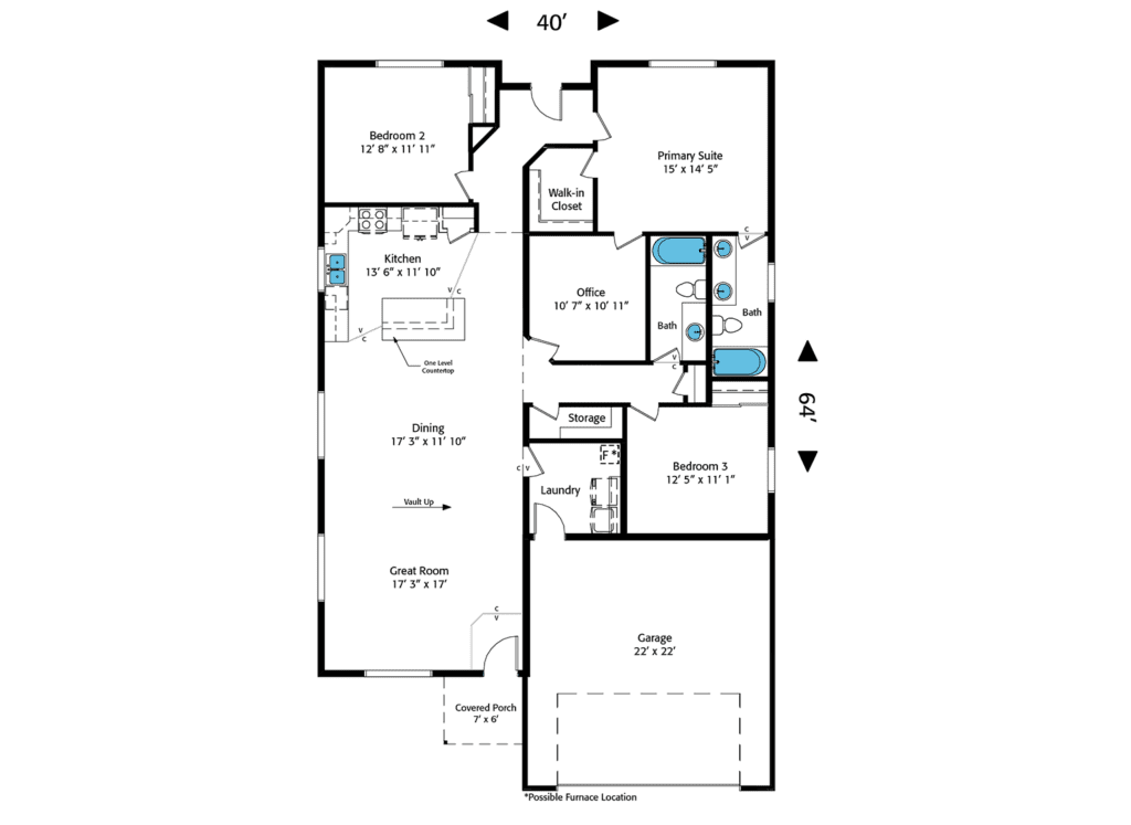 Home Plan 1883M-R floor layout.
