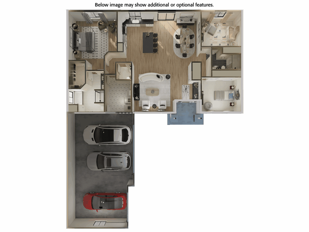 Home Plan 1940A floor layout.