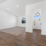 Home Plan 1940A entry and living room.