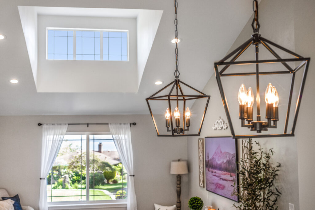 Home Plan 2232 dormer view from living room.