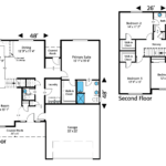 Home plan 2302R floor layout.