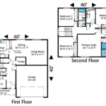 Home Plan 2373R floor layout.