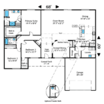 Home Plan 2592 floor layout.