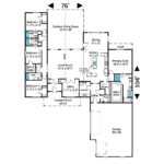 Home Plan 3295R floor layout.