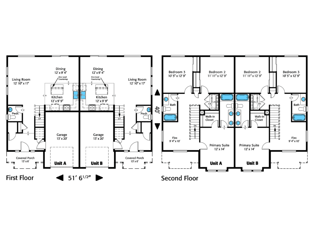 Home Plan 3322 floor layout.