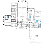 Home Plan 3711 floor layout.