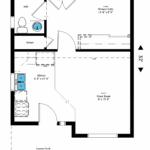 Home Plan 500B-L floor plan layout.