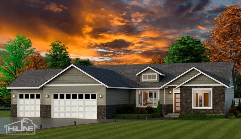 Rendering of HiLine Home's Home Plan 1721.