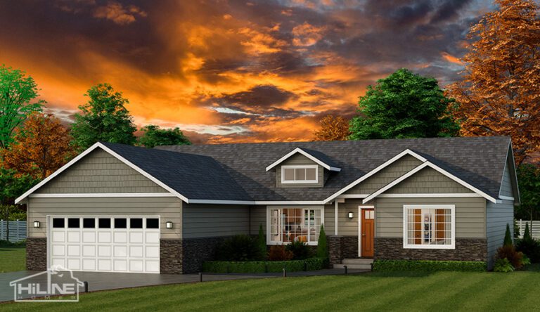 Home Plan 1772 optional elevation.