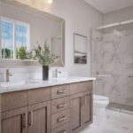 Home Plan 1491 primary bath.