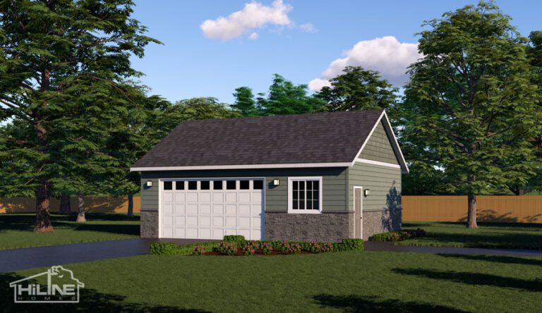 Garage Plan 720G optional elevation.