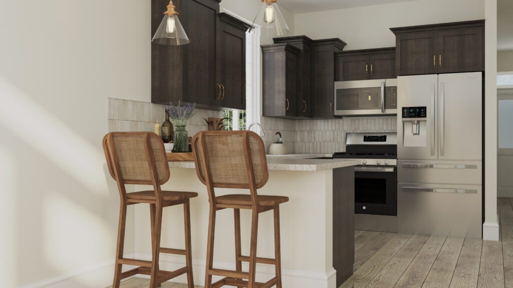 Home Plan 843 kitchen.