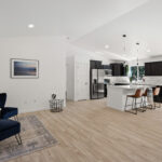 Home Plan 1491 kitchen and living.