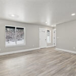 Home Plan 1768 entry and living room.