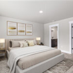 Home Plan 1768 primary suite.