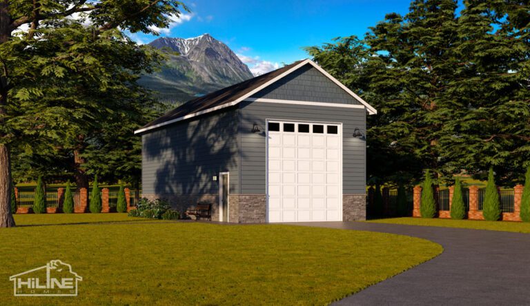 Garage Plan 920RV optional elevation.