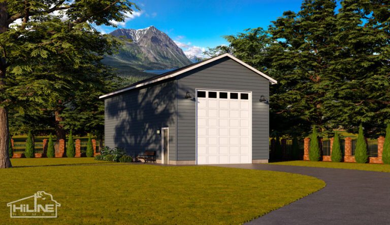 Garage Plan 920RV standard elevation.