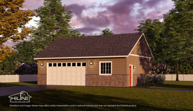 Garage Plan 952G optional elevation.