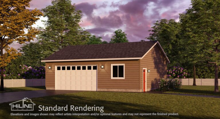 Garage Plan 952G standard elevation.