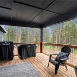 Home Plan 2232 exterior back covered living space.