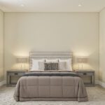 Home Plan 1200 primary bedroom.