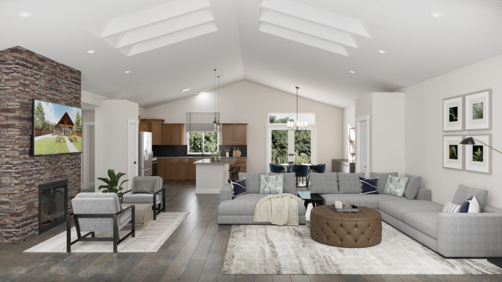 Home Plan 1780 great room.