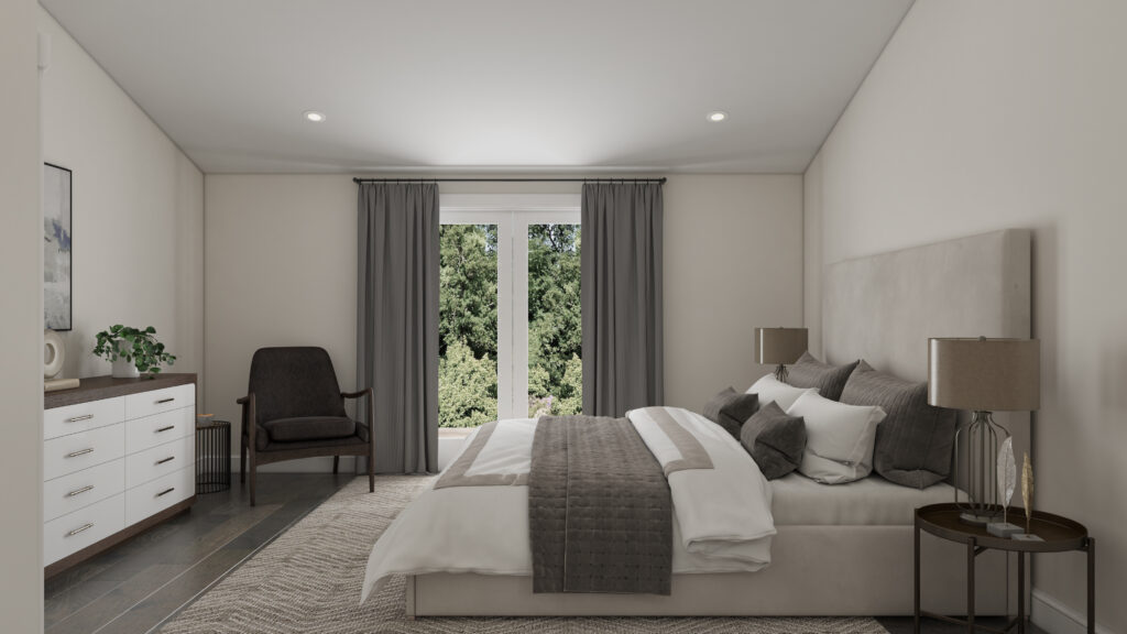 Home Plan 1780 primary suite.